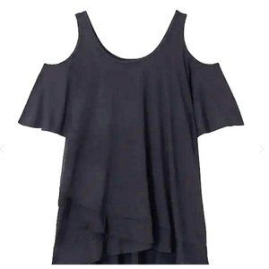 Torrid Super Soft knit cold shoulder flutter sleeve top Size 2